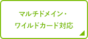 マルチドメイン・ワイルドカード対応